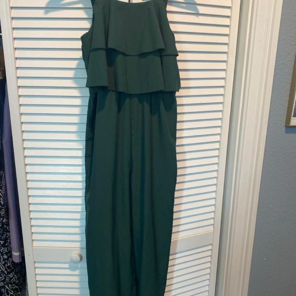 Shein Green and Khaki Jumpsuit